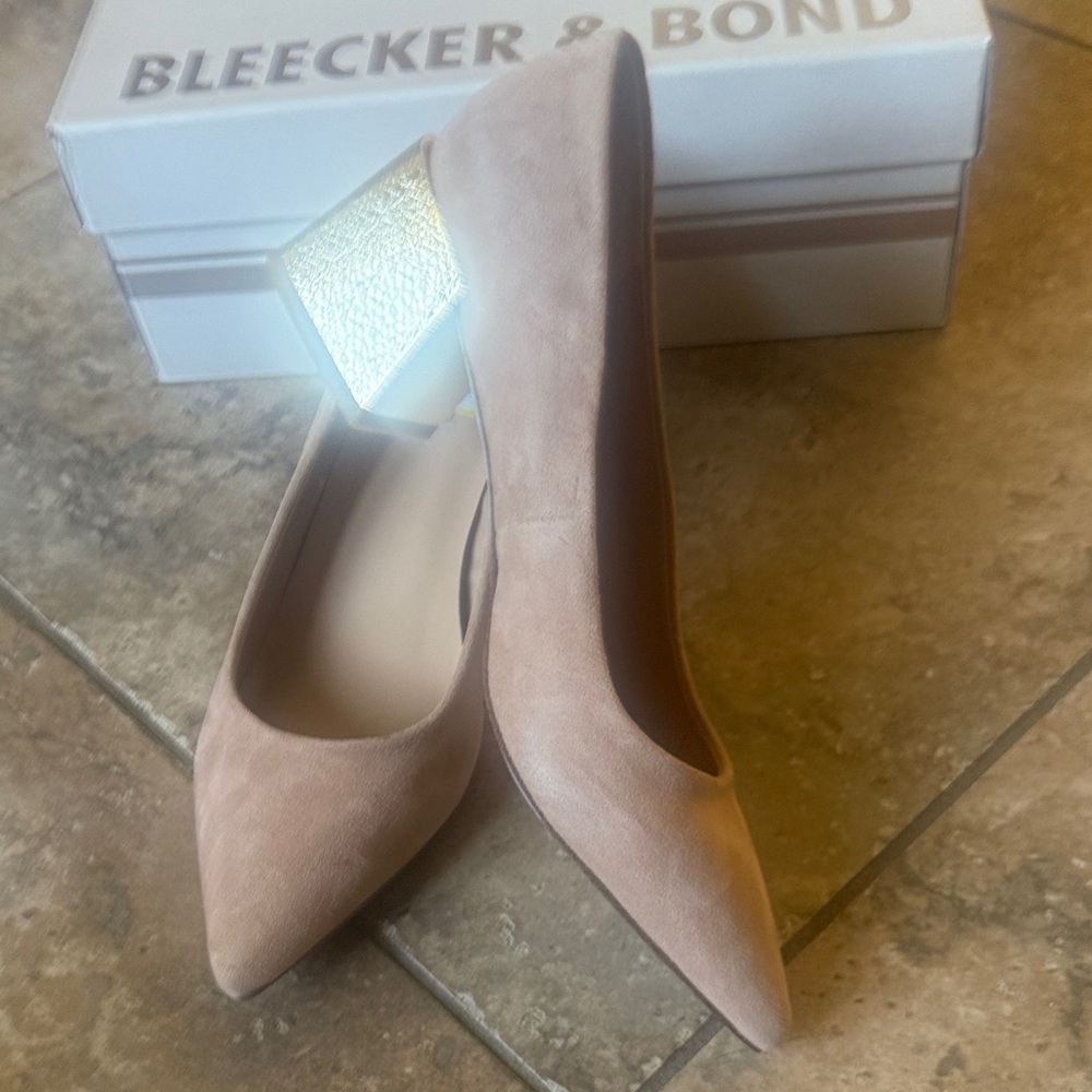 Bleecker & Bond Women's Blush Suede Heels